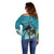 Personalized Saint Kitts and Nevis Coconut Palm Tree Off Shoulder Sweater - Wonder Print Shop