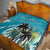 Personalized Saint Kitts and Nevis Coconut Palm Tree Quilt