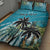 Personalized Saint Kitts and Nevis Coconut Palm Tree Quilt Bed Set - Wonder Print Shop