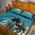 Personalized Saint Kitts and Nevis Coconut Palm Tree Quilt Bed Set - Wonder Print Shop