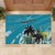 Personalized Saint Kitts and Nevis Coconut Palm Tree Rubber Doormat - Wonder Print Shop