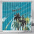 Personalized Saint Kitts and Nevis Coconut Palm Tree Shower Curtain