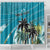 Personalized Saint Kitts and Nevis Coconut Palm Tree Shower Curtain