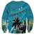 Personalized Saint Kitts and Nevis Coconut Palm Tree Sweatshirt - Wonder Print Shop