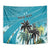 Personalized Saint Kitts and Nevis Coconut Palm Tree Tapestry