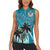 Personalized Saint Kitts and Nevis Coconut Palm Tree Women Sleeveless Polo Shirt - Wonder Print Shop