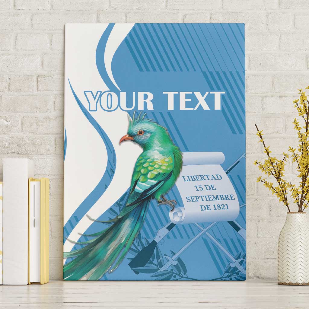 Personalized Guatemala Independence Day Canvas Wall Art Since 1821 With Quetzal Bird - Wonder Print Shop