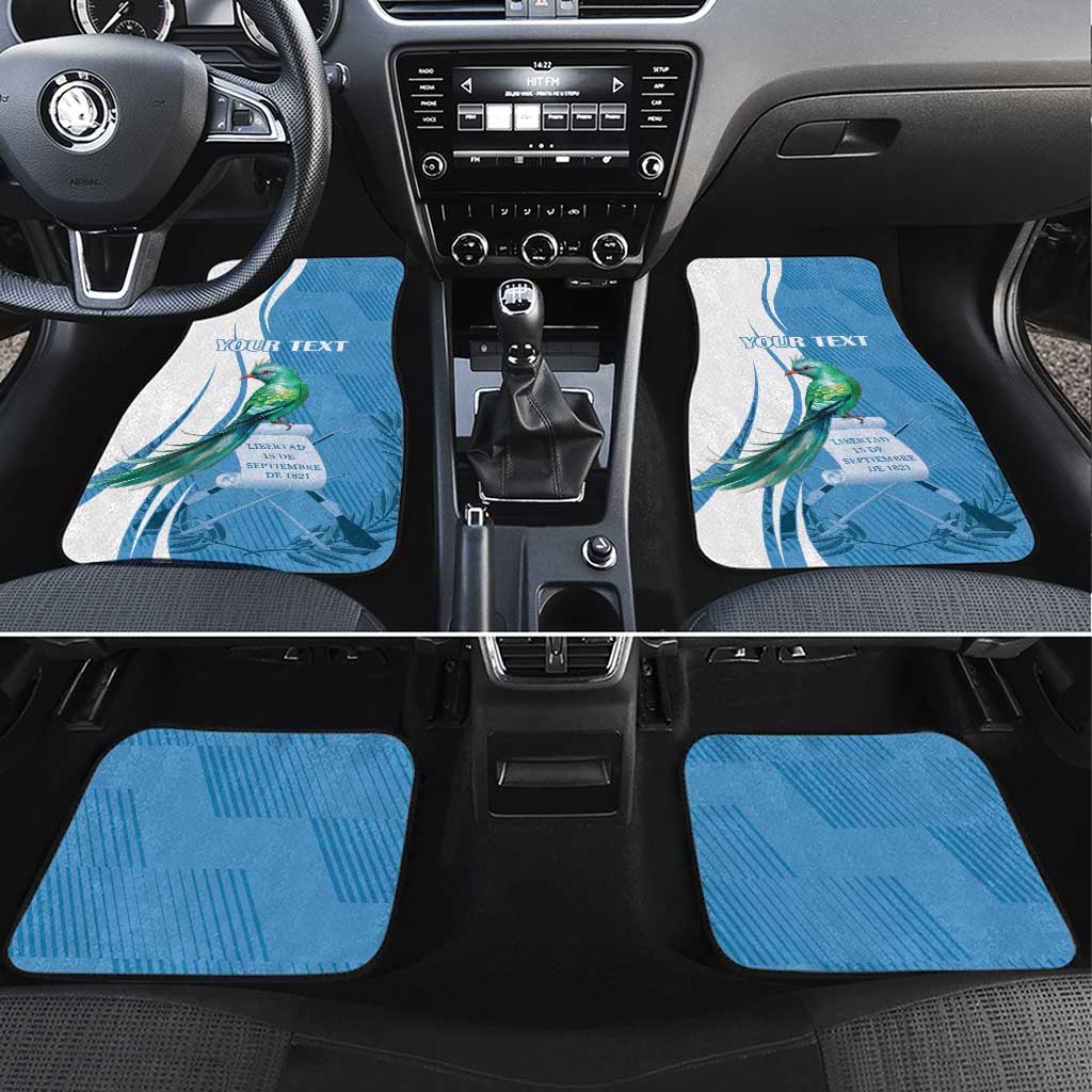 Personalized Guatemala Independence Day Car Mats Since 1821 With Quetzal Bird - Wonder Print Shop