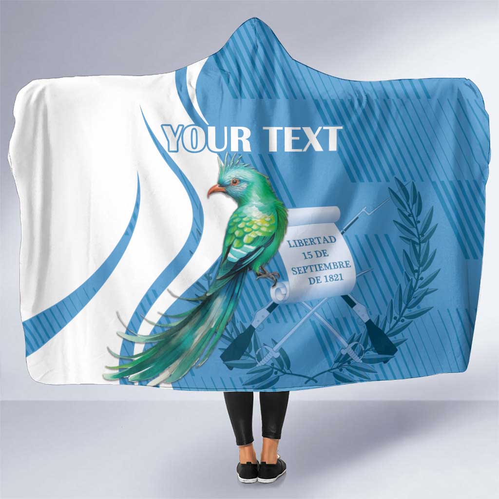 Personalized Guatemala Independence Day Hooded Blanket Since 1821 With Quetzal Bird