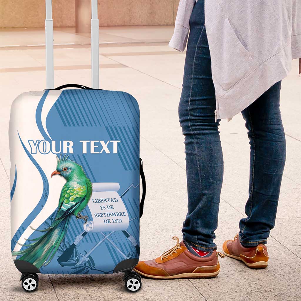 Personalized Guatemala Independence Day Luggage Cover Since 1821 With Quetzal Bird - Wonder Print Shop