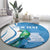 Personalized Guatemala Independence Day Round Carpet Since 1821 With Quetzal Bird