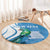 Personalized Guatemala Independence Day Round Carpet Since 1821 With Quetzal Bird