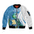 Personalized Guatemala Independence Day Sleeve Zip Bomber Jacket Since 1821 With Quetzal Bird - Wonder Print Shop