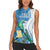 Personalized Guatemala Independence Day Women Sleeveless Polo Shirt Since 1821 With Quetzal Bird - Wonder Print Shop