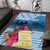 Personalized Guatemala Independence Day Area Rug With Tropical Flower - Wonder Print Shop