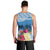 Personalized Guatemala Independence Day Men Tank Top With Tropical Flower - Wonder Print Shop