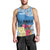 Personalized Guatemala Independence Day Men Tank Top With Tropical Flower - Wonder Print Shop