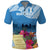 Personalized Guatemala Independence Day Polo Shirt With Tropical Flower - Wonder Print Shop