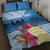 Personalized Guatemala Independence Day Quilt Bed Set With Tropical Flower - Wonder Print Shop