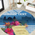 Personalized Guatemala Independence Day Round Carpet With Tropical Flower