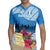 Personalized Guatemala Independence Day Rugby Jersey With Tropical Flower - Wonder Print Shop