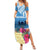 Personalized Guatemala Independence Day Summer Maxi Dress With Tropical Flower - Wonder Print Shop