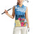 Personalized Guatemala Independence Day Women Sleeveless Polo Shirt With Tropical Flower - Wonder Print Shop