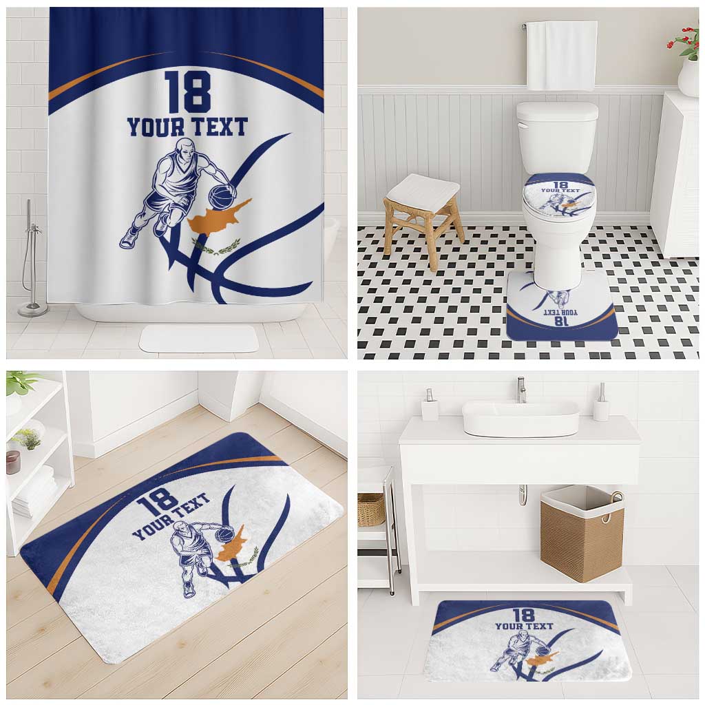 Cyprus Basketball Custom Bathroom Set Go Champion - Wonder Print Shop