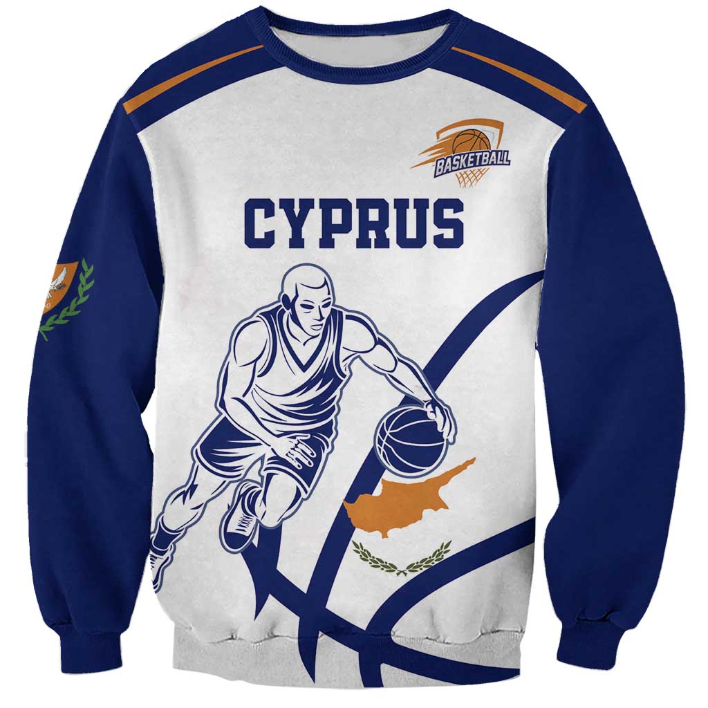 Cyprus Basketball Custom Sweatshirt Go Champion - Wonder Print Shop