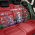 Personalized Kenya Lilac Breasted Roller Back Car Seat Cover With Violet Flowers