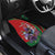 Personalized Kenya Lilac Breasted Roller Car Mats With Violet Flowers