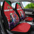 Personalized Kenya Lilac Breasted Roller Car Seat Cover With Violet Flowers