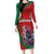 Personalized Kenya Lilac Breasted Roller Family Matching Long Sleeve Bodycon Dress and Hawaiian Shirt With Violet Flowers