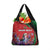 Personalized Kenya Lilac Breasted Roller Grocery Bag With Violet Flowers