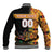 Custom Kenya Coat Of Arms Baseball Jacket With Kente Patterns LT18