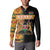 Custom Kenya Coat Of Arms Button Sweatshirt With Kente Patterns LT18