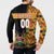 Custom Kenya Coat Of Arms Button Sweatshirt With Kente Patterns LT18