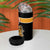 Kenya Coat Of Arms 4 in 1 Can Cooler Tumbler With Kente Patterns