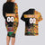 Custom Kenya Coat Of Arms Couples Matching Long Sleeve Bodycon Dress and Hawaiian Shirt With Kente Patterns LT18