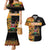 Custom Kenya Coat Of Arms Couples Matching Mermaid Dress and Hawaiian Shirt With Kente Patterns LT18