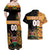 Custom Kenya Coat Of Arms Couples Matching Off Shoulder Maxi Dress and Hawaiian Shirt With Kente Patterns LT18