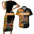 Custom Kenya Coat Of Arms Couples Matching Short Sleeve Bodycon Dress and Hawaiian Shirt With Kente Patterns LT18