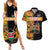 Custom Kenya Coat Of Arms Couples Matching Summer Maxi Dress and Hawaiian Shirt With Kente Patterns LT18