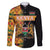 Custom Kenya Coat Of Arms Family Matching Long Sleeve Bodycon Dress and Hawaiian Shirt With Kente Patterns LT18