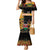 Custom Kenya Coat Of Arms Family Matching Mermaid Dress and Hawaiian Shirt With Kente Patterns LT18