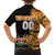 Custom Kenya Coat Of Arms Family Matching Off The Shoulder Long Sleeve Dress and Hawaiian Shirt With Kente Patterns LT18