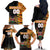 Custom Kenya Coat Of Arms Family Matching Off The Shoulder Long Sleeve Dress and Hawaiian Shirt With Kente Patterns LT18