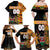 Custom Kenya Coat Of Arms Family Matching Off Shoulder Maxi Dress and Hawaiian Shirt With Kente Patterns LT18