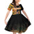 Custom Kenya Coat Of Arms Family Matching Off Shoulder Short Dress and Hawaiian Shirt With Kente Patterns LT18