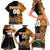 Custom Kenya Coat Of Arms Family Matching Short Sleeve Bodycon Dress and Hawaiian Shirt With Kente Patterns LT18